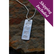 Silver Four Print Pendant Silver Four Print Pendant